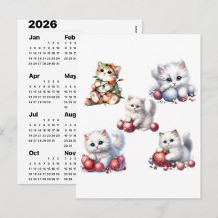 Holiday Cat Magic December Calendar 2026 Edition Postcard