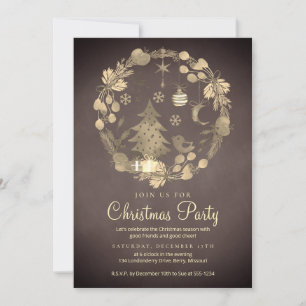 Holiday Celebration Christmas Party Invitation