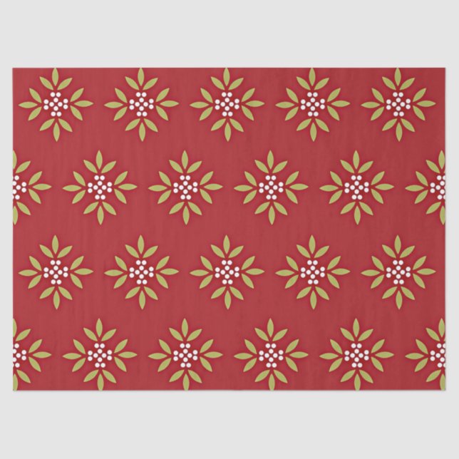 Holiday Celebration Pattern Tissue Paper (Front)