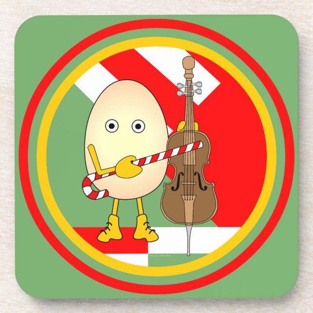 Holiday Cello  Coaster (Front)