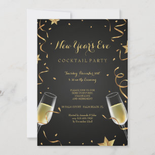 Holiday Champagne Invitation