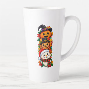 Holiday Characters Stacked Latte Mug