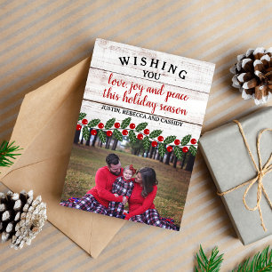 Holiday Charm Christmas Family Holiday Card