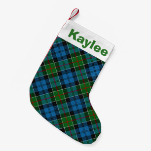 Holiday Charm Clan Colquhoun Tartan Small Christmas Stocking