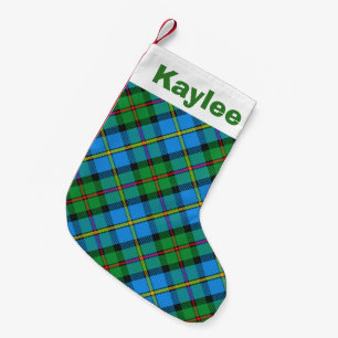 Holiday Charm Clan MacLeod of Harris Tartan Small Christmas Stocking