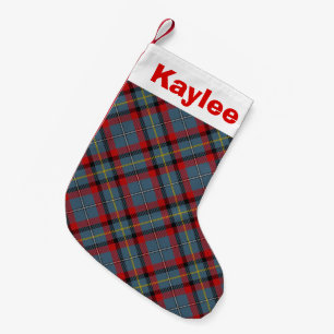 Holiday Charm Clan MacNamara Tartan Small Christmas Stocking