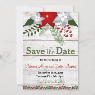 Holiday Charm - Winter/Christmas Save The Date