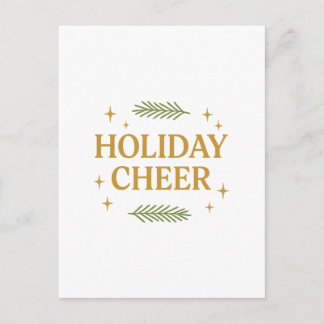 Holiday Cheer Design – Festive Minimalist Postcard