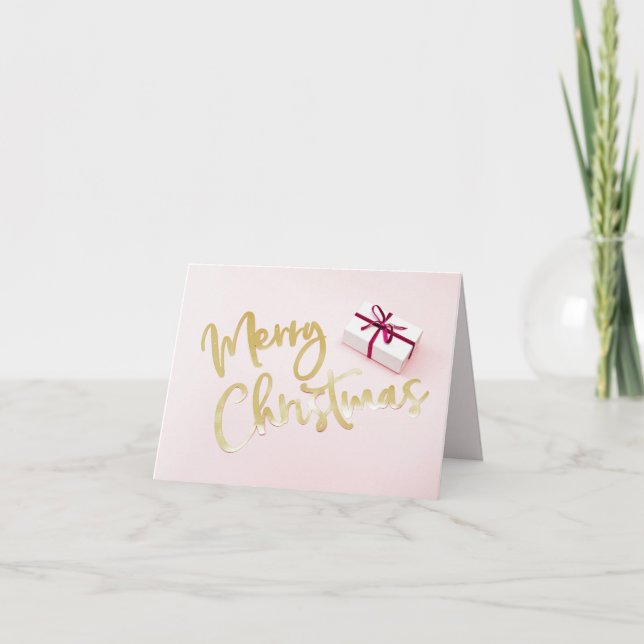 Holiday Cheer Folded Card – Merry Christmas Gift (Front)