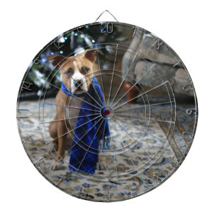 Holiday Cheer from Pit Bull Rescue Dog Dartboard