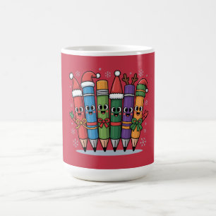 Holiday Cheer Kawaii Pencils Pack - Christmas Draw Coffee Mug