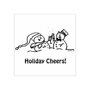 Holiday Cheer Rubber Stamp