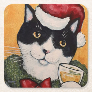Holiday Cheers paper coaster