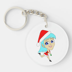 holiday chibi  key ring