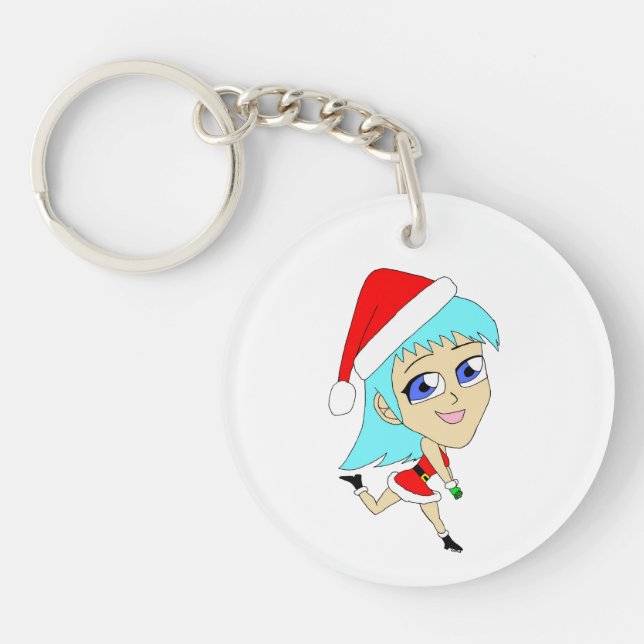 holiday chibi  key ring (Front)