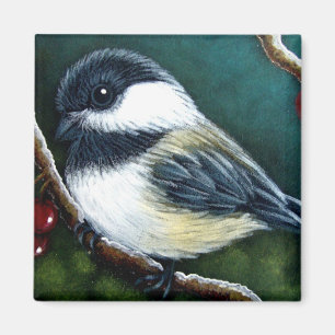 HOLIDAY CHICKADEE 1 Magnet