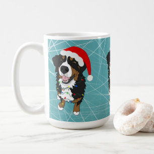 Holiday Christmas Bernese Mountain Dog Coffee Mug