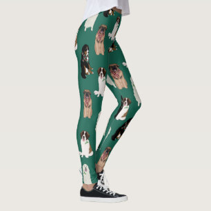 Holiday Christmas Big Dogs Leggings