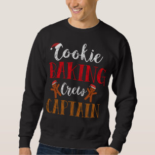 Holiday Christmas Cookie Baking Crew Captain Sweatshirt
