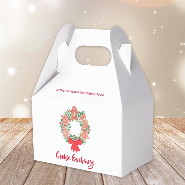 Holiday Christmas Cookie Exchange Party Swap Favour Box (Creator Uploaded)