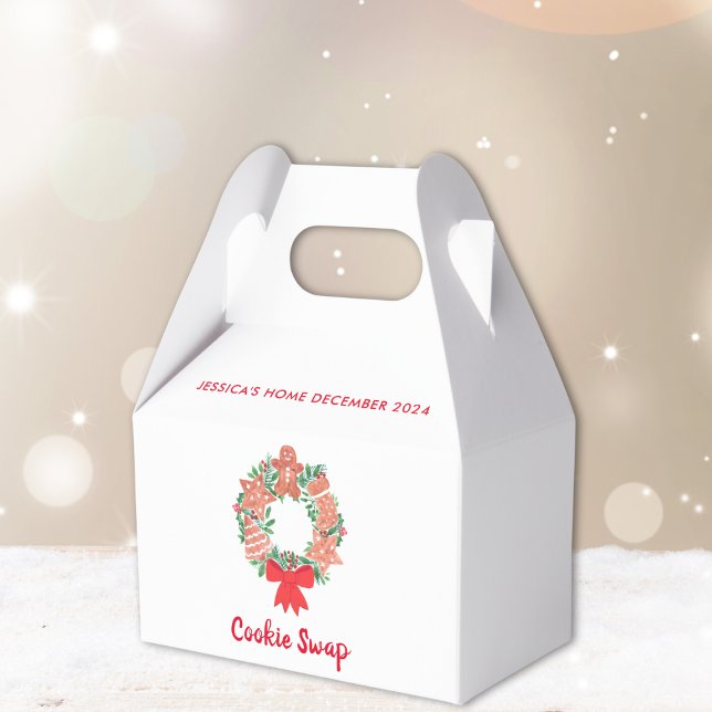 Holiday Christmas Cookie Swap Favour Box (Creator Uploaded)