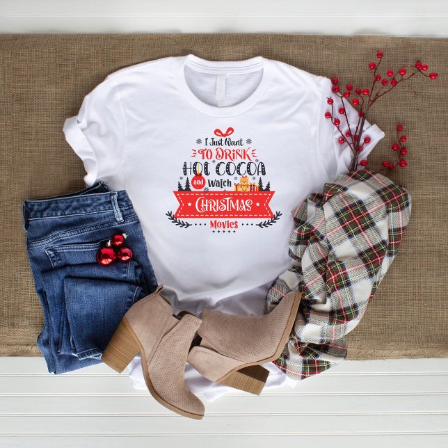 Holiday Christmas Modern Typography T-Shirt (Creator Uploaded)