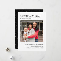 Holiday Christmas Moving Announcement Photo