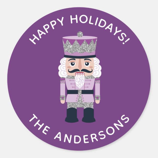 Holiday Christmas Nutcracker Sticker (Front)