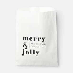 Holiday Christmas Paper Gift Favor Bag Design