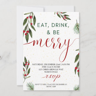 Holiday Christmas Party Card