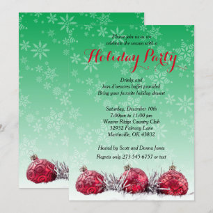 Holiday Christmas Party Invitation