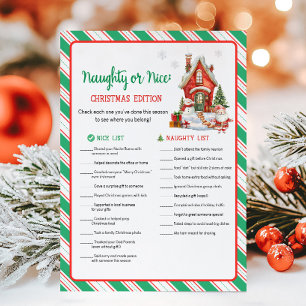 Holiday Christmas Party Naughty or Nice Game