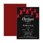 Holiday CHRISTMAS PARTY White Red Black Ornaments