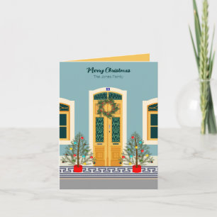 Holiday Christmas Portuguese festive House Card