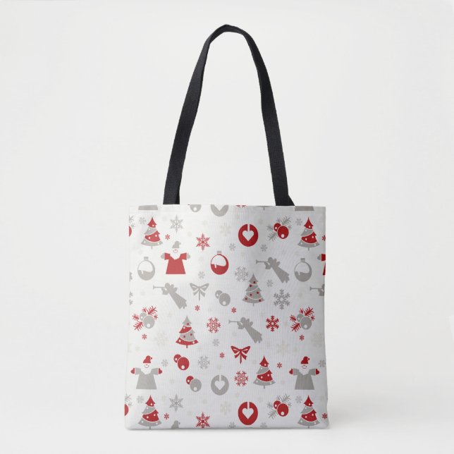 Holiday Christmas Tree Decoration  Tote Bag (Front)