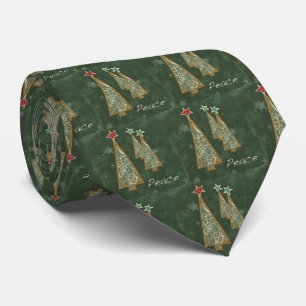 Holiday/Christmas Trees-Peace Tie