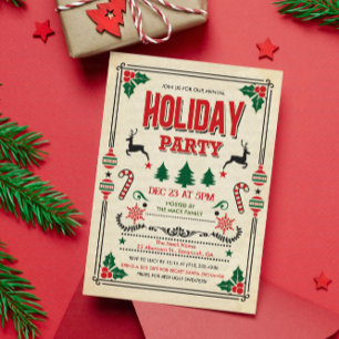 Holiday Christmas Winter Party Invitation
