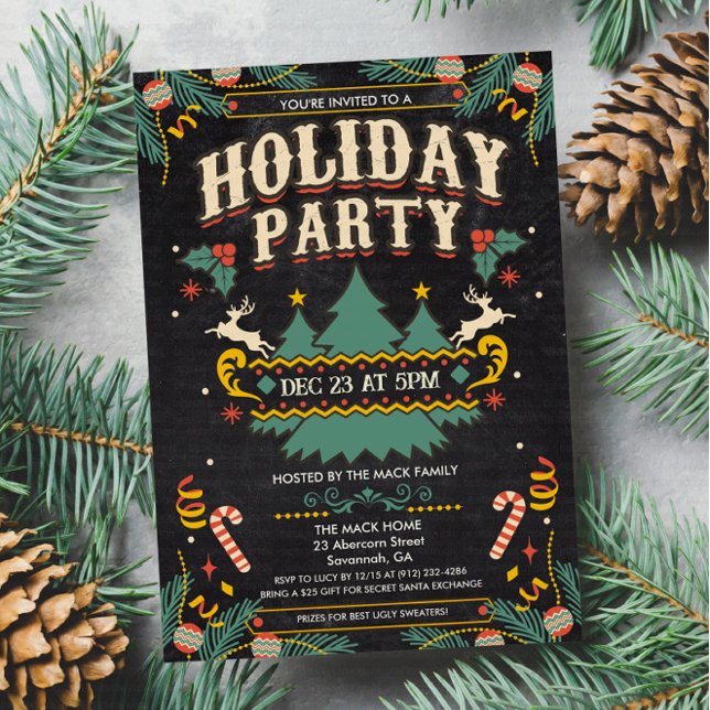 Holiday Christmas Winter Party Invitation (Creator Uploaded)