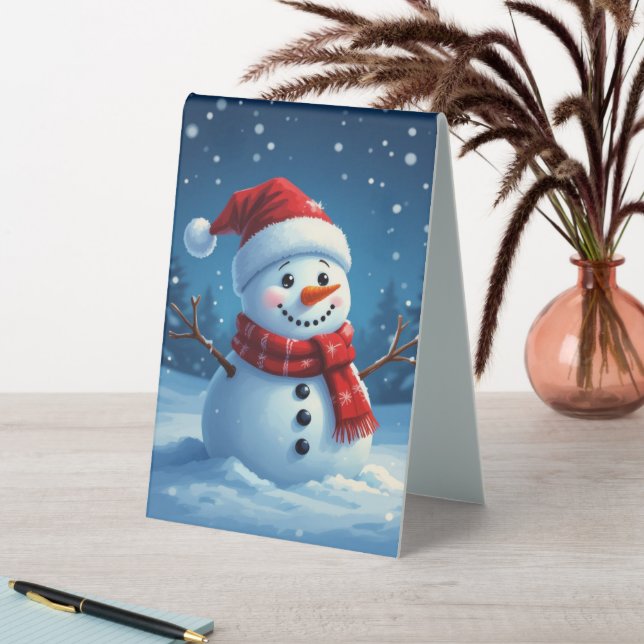 Holiday Christmas Winter Scene Plastic (In SItu (Table))