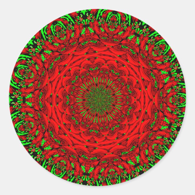 Holiday_ Classic Round Sticker (Front)