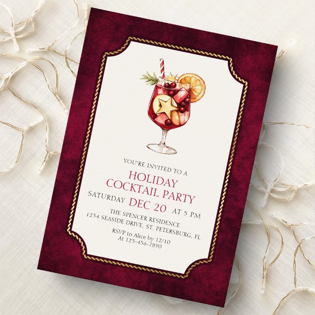 Holiday Cocktail Party Invitation (Creator Uploaded)