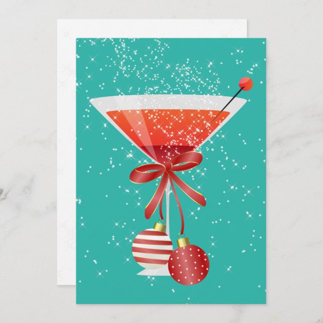 Holiday Cocktail Party Invitation (Front/Back)