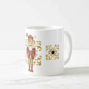 Holiday Coffee Mug-Christmas Nutcracker Two-Tone Mug