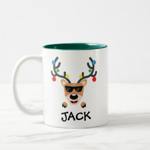 Holiday Coffee Mug Cool Reindeer