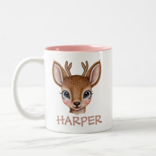 Holiday Coffee Mug Watercolor Reindeer