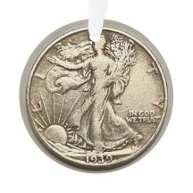 Holiday coin ornament 
