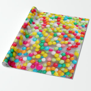 Holiday, Colour, Photo, Rainbow, Gift, Yellow, Red Wrapping Paper