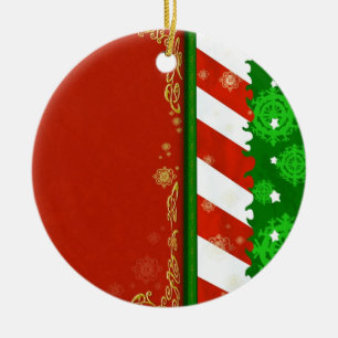 Holiday Colours Ceramic Ornament