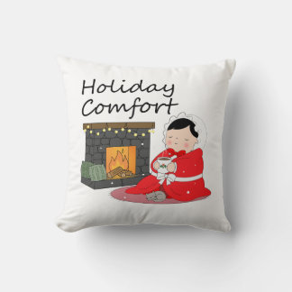 Holiday Comfort - Christmas themed Throw Pillow