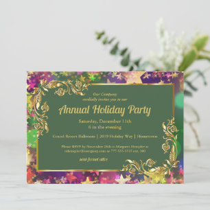 Holiday Confetti Party Invitation
